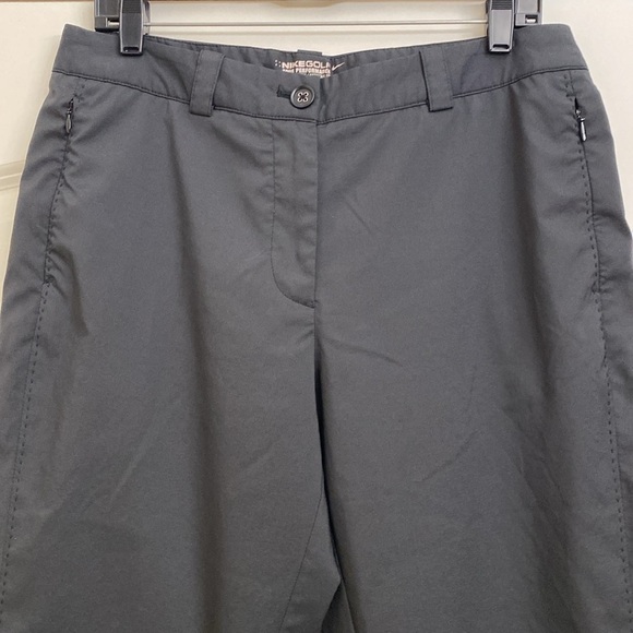 Nike Golf Women’s capri Dri Fit Tour Performance Pants Cropped charcoal Size 10 - Picture 4 of 12